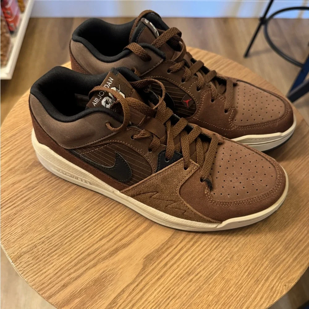 Air Jordan Brown and Black Sneakers